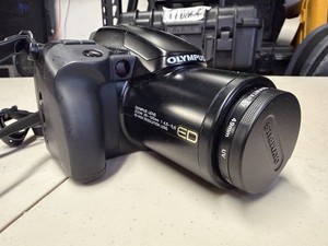 Olympus IS 35mm SLR Film Camera 35-135mm f/4.5-5.6 ED Zoom - Untested - As-Is