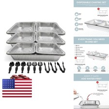Alpha Living 70027-RK Large Chafing Buffet Refill Kit Utensils Fuel Cans Only