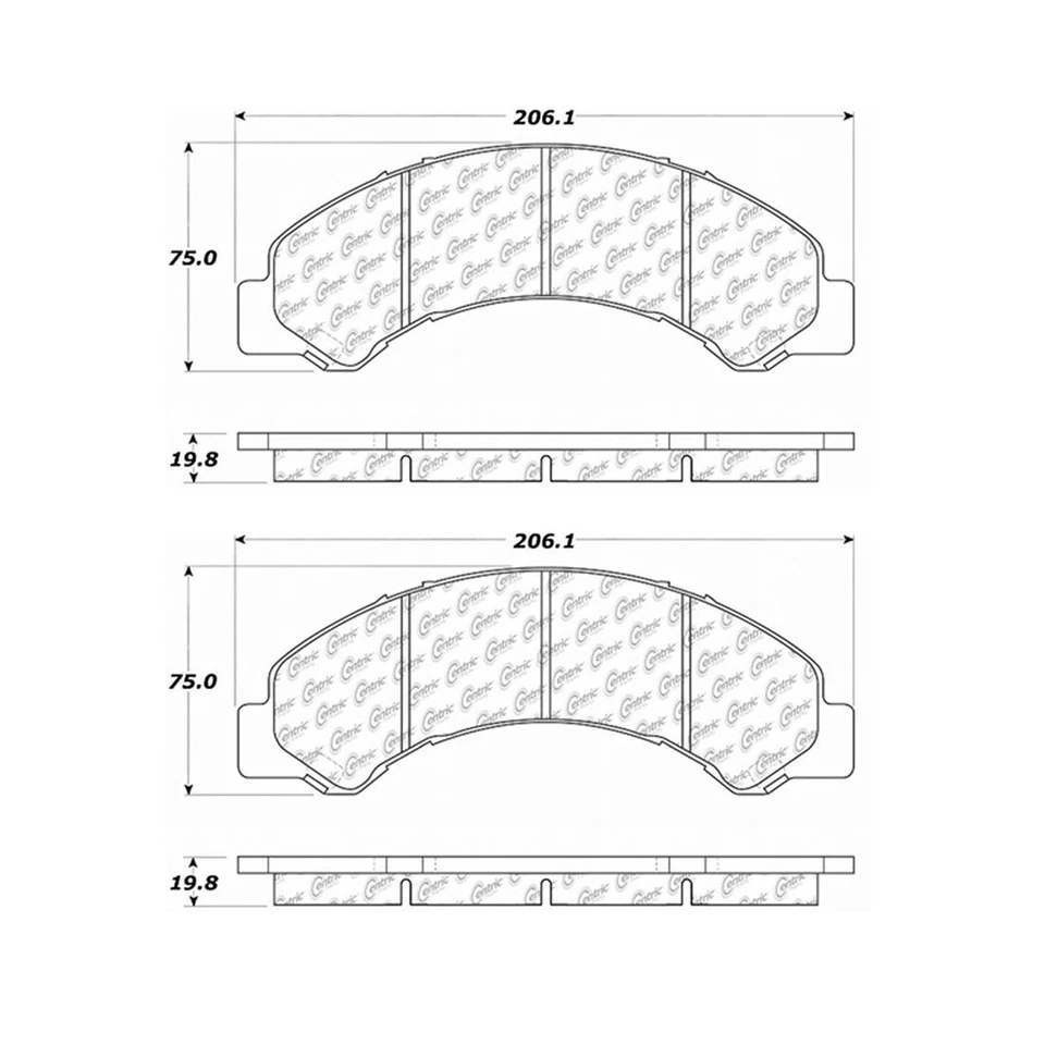 Front Brake Rotors Metallic Pads 3PCS for Chevrolet W3500 Tiltmaster Centric_LP - Image 3 of 4