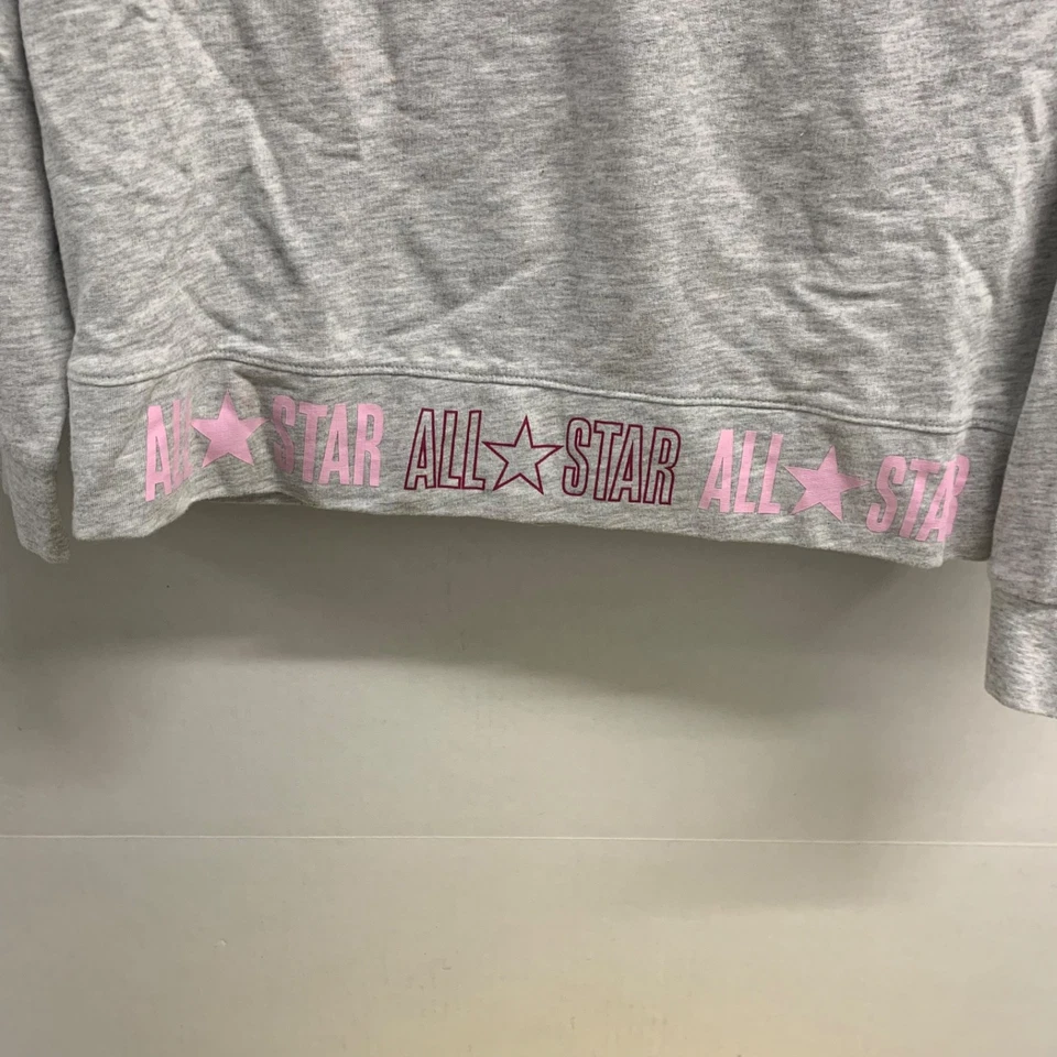 Sudadera con Capucha Converse All Star Niñas Talla XL (13-15Y) Gris Rosa Chuck Taylor Logo Top Foto 2 de 4