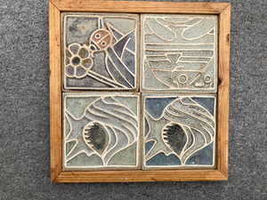 custom hand crafted tile trivet hot plate