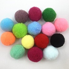 30/70PCS Pet Cat Soft Plush Bouncy Ball Interactive Funny Kitten Chase Toy