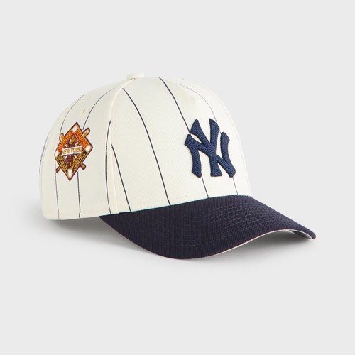 Kith New Era for the New York Yankees Stripe 9FORTY MCrown A Frame Cap Sandrift - Picture 3 of 12