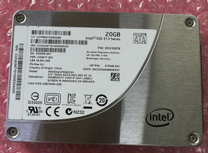 Intel SSD 313 Series (SSDSA2UP020G3H) 20GB SATA SSD 2,5'' 3Gb/s (SMART TESTED)