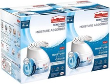 2 X Unibond AERO 360 Compact Moisture Absorber Anti Odour Dehumidifier Refill 