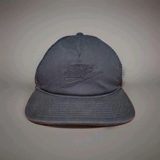 Nike Air Sportswear Classic99 Futura Trucker Snapback Adjustable Hat Black Cap