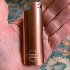 1 COPPER Lighter Case Cover Fits Bic Mason Forge Retro Gift QTY Avail J6 NEW