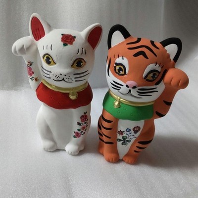 Afternoon Tea LIVING Natalie Lete Maneki Neko Tiger Figurine Vintage