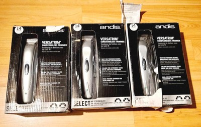 *STORE RETURNS* LOT 3X ANDIS VERSATRIM BTF TRIMMER CLIPPER + MANY ACCESSORIES