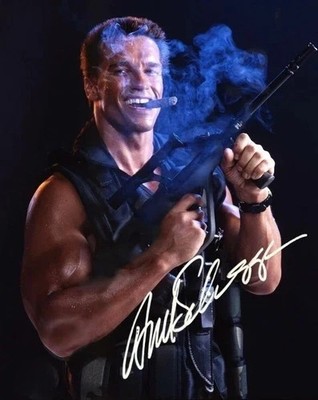 Arnold Schwarzenegger Autographed 8x10 Commando Movie Signed Reprint