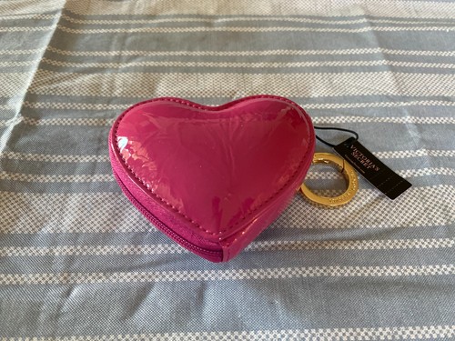 VICTORIA’S SECRET Heart Pouch Keychain, Electric Pink - New with Tags - Picture 2 of 6