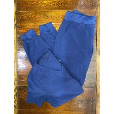 Cherokee Allura Womens Navy Blue Scrub Set V-Neck Top Jogger Pants XS Nurse Vet
