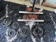 2" Olympic Dumbbell Bar and weights