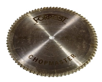 New Forrest Chopmaster 10In X 80T Blade - one of the best blades ever made