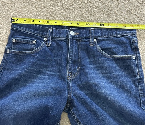 Banana Republic Mens Travel Jean 33X30 Athletic Fit Travel Jeans Whiskered Denim - Picture 7 of 8