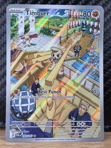 Timburr 183/167 Sv06: Twilight Masquerade Holo- Illustration Rare- NM