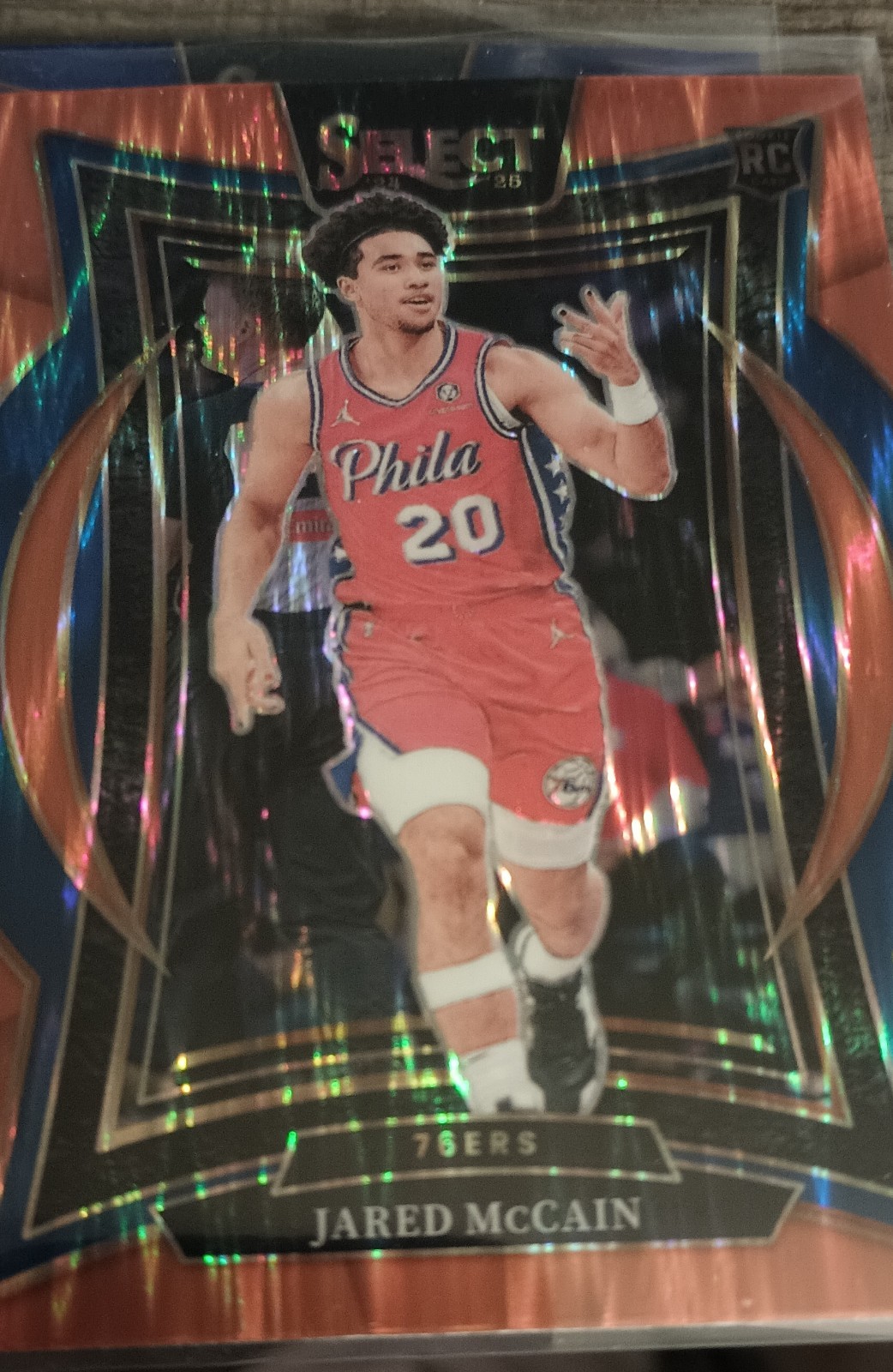 2024-25 Panini Select - Concourse Jared McCain #82 Orange Flash Prizm (RC)