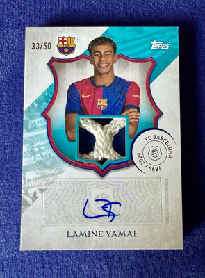 Topps 125 Legacy Lamine Yamal FC Barcelona Autograph Relic 33/50 LR-LY