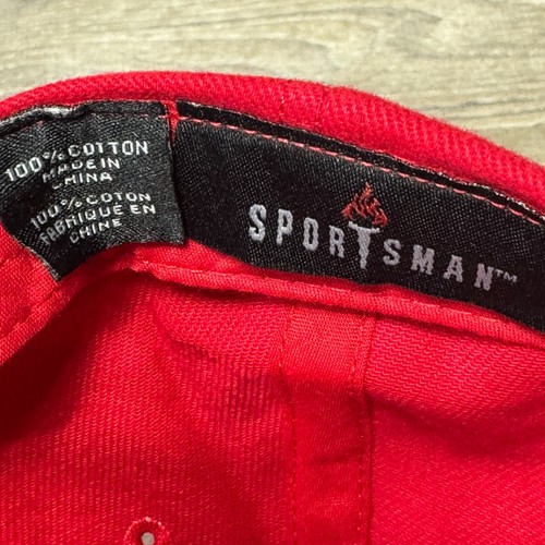 Ferrari Hat Sportsman Red Cap Embroidered Logo Adjustable Strapback Cotton VTG - Picture 8 of 10