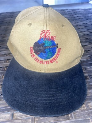 Vintage BB King Of The Blues Canvas Hat Suede Brim Strapback