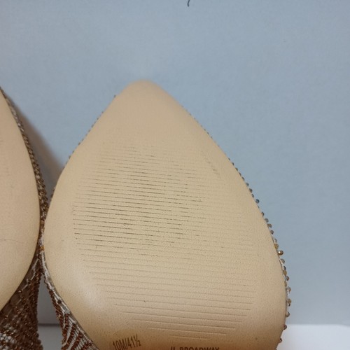 JLO Rhinestone Seamed Stocking Over-The-Knee Heel Sparkly Broadway Glam FishNet - Picture 15 of 24