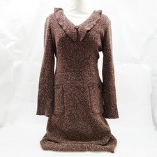 Chanel Dress Tweed Ladies Nylon Wool Silk 3137361