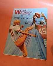 Vintage 1976 Iowa High School Football Program West Waterloo Vs Ames