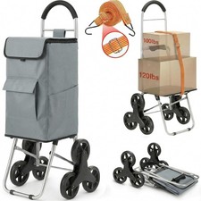 Shopping Cart, Super Loading Stair Climber 220 lbs Capacity, Grocery Foldable...