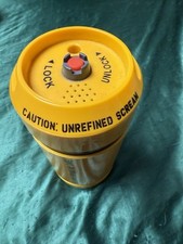 DISNEY PARKS MONSTERS INC SCREAM CAN SCARE CANISTER WATER BOTTLE NO STRAW