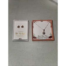 NEW Bridesmaid Gifts Rose Gold Necklace and Earrings Boxed