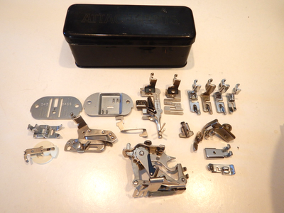 #ad #ad Vintage SINGER Sewing Machine Parts Attachments w Box $20.00
