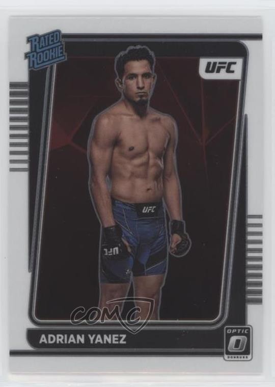 2022 Panini Donruss Optic UFC Rated Rookie Adrian Yanez #105 02v3