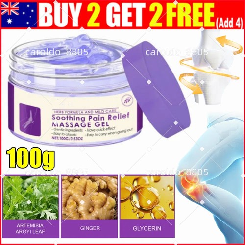 1PC Joint Pain Gel Purple Gel, Soothes Knees, Lumbar, Neck, Hands,and Feet 100g - Bild 1 von 12