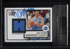 BAS 2005-06 Topps 1952 Style Greg Ostertag #HCR-GO Seal of Authenticity Auto 3c7