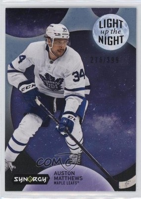 2022 Upper Deck Synergy Light Up The Night Blue /399 Auston Matthews #LN-AM 07g7