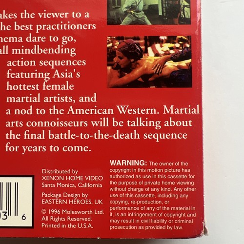 Midnight Angels Asian Femme Fatales In Fury Screener Copy VHS 1996 XENON - Picture 13 of 24
