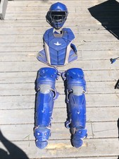 All Star MVP PRO Adult Catchers Kit Size Large Graphite NOCSAE Used Gear