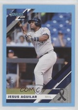 2019 Panini Donruss Father's Day Ribbon 39/49 Jesus Aguilar #166 07rd