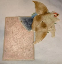 RARE Antique Celluloid Bird Mechanical Postcard | 1900s German Novelty 3D Relief