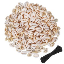 120 Pcs Natural Cowrie Shell Beads Beach Seashells for DIY Crafts Jewelry Making
