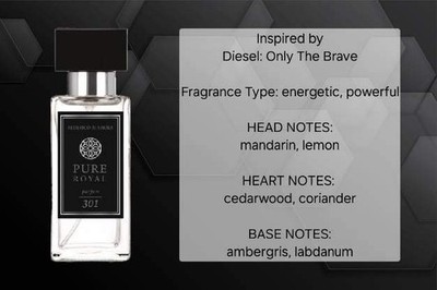 Inspired By Diesel: Only The Brave FM World Mens Colonge/Perfum Federico Mahora