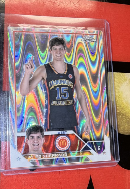 2023 Topps Chrome McDonald's All American - Reed Sheppard #70 RayWave Refractor