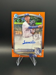 2025 Bowman Chrome Orange Darison Garcia /25 1st Bowman Auto Royals #CPA-DG