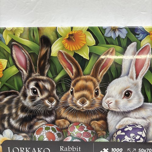 Lorkako Puzzle 1000 Teile "Hasenparadies" Neu Fabrikversiegelt - Bild 4 von 6