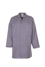 PLANAM Herren Berufsmantel MG-260 Revers Rei&szlig;fest Grau