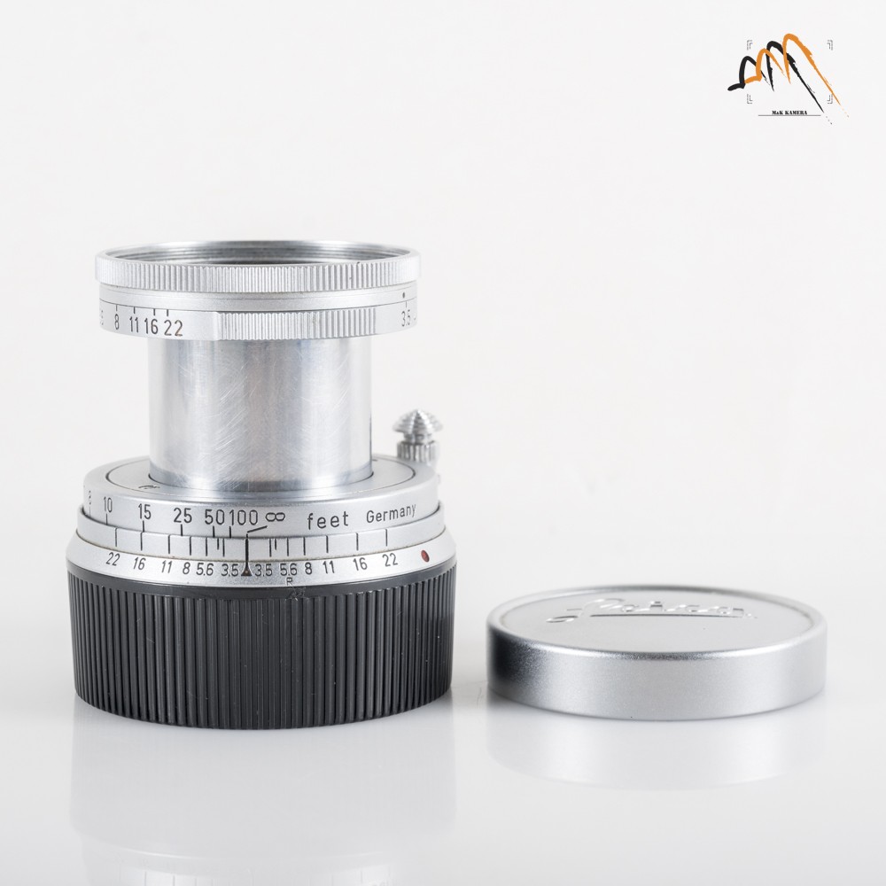 LEITZ Leica Elmar M 50mm/F3.5 E39 Silver Lens Yr.1956 Germany