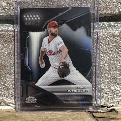 Topps Chrome Black Zack Wheeler Philadelphia Phillies Serial Numbered 090/199