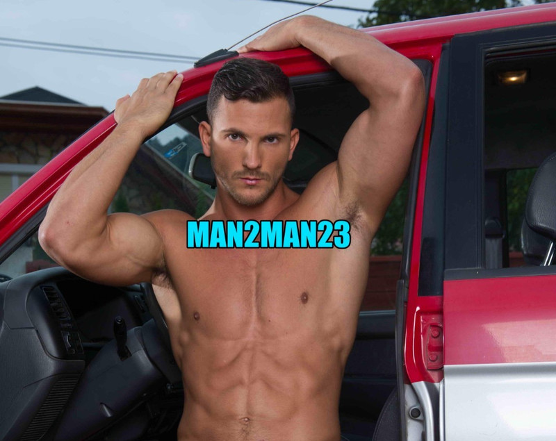 BUCK HUNG MUSCLE STUD SEXY & SHIRTLESS 8x10 COLOR PHOTO #7C