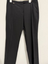 Windsor women’s black Virgin Wool Trousers straight leg size 42