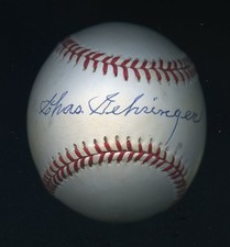 Charlie Chas Gehringer Autographed Signed OAL Baseball JSA Sticker Only *AB284